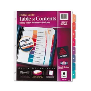 Avery 11163 Extra Wide Ready Index Dividers 5 Item Bundle AVE11163