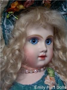 Phenix BEBE Antique Reproduction Bisque Doll by Emily Hart Dress Mary