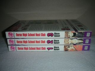  HIGH SCHOOL HOST CLUB Vols 1,2,3 by Hatori Shojo Beat Manga Viz Media