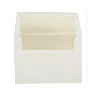 A7 Lined Envelope 5 1/4 x 7 1/4   White Pearl Lined (50