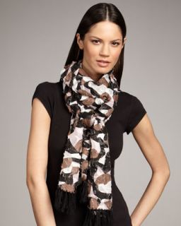 Diane von Furstenberg Felipe Linen Silk Scarf   