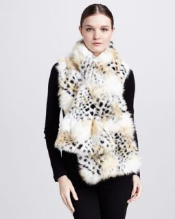 Rachel Zoe Faux Fur Oversized Pull Through Scarf   