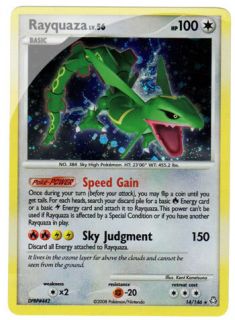 Rayquaza Holo Pokemon Card Legends Awakened 14 146