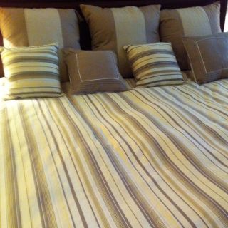 Nautica Haverhill Collection King Bedding 8 Piece Set Duvet Pillows