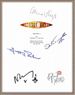 DAVID TENNANT RUSSELL TOVEY SIGNED X5 DR. WHO VOYAGE OF THE DAMNED