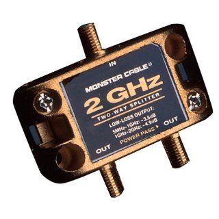 Monster Cable TGHZ 2RF Two Gigahertz Low Loss RF Splitters