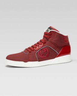 N1XUK Gucci Rebound Mid High Top Sneaker, Red