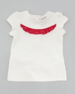 ruffle trim tee fuchsia $ 115 pre order