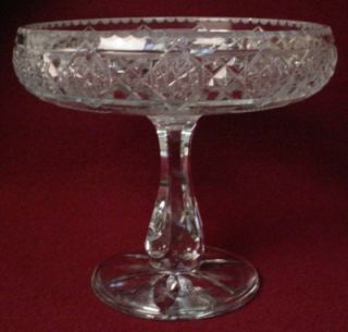 Hawkes Crystal Signed Compote
