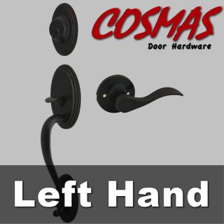 Cosmas 80 Series Oil Rubbed Bronze Door Lever Knob Hardware