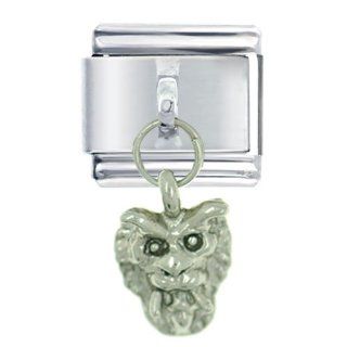 Pugster Silver Gothic Demon Dangle Italian Charms Jewelry 