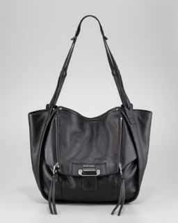 V1FV9 Kooba Zoey Lather Shoulder Bag, Black