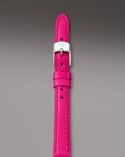 michele 12mm patent strap fandango pink $ 100