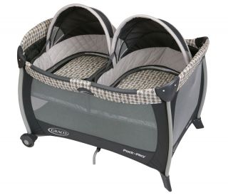 Each bassinet features soft, quilted pads to keep your babies comfy