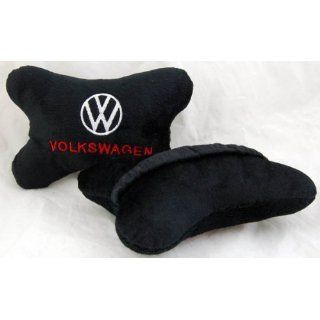 VW Car Seat Neck Rest Support Cushion 2pcs Black Home