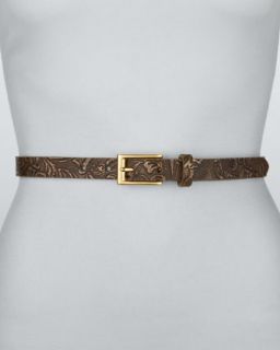 rivette paisley pattern belt bronze $ 90
