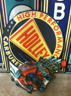 High Performance Holley Carburetor Metal Sign Garage Art Sign Shop