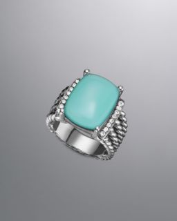 David Yurman David Yurman™ Elements Ring, Blue Chalcedony   Neiman