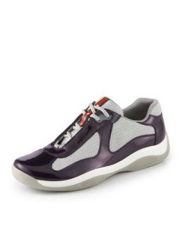 Prada Patent Sneaker, Purple   