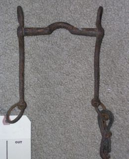  Vintage Old Low Port Curb Horse Bit Old Rusted Horse Tack
