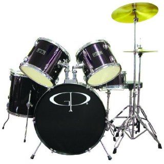 GP Percussion Player 5 Piece Full Size Drum Set Musical