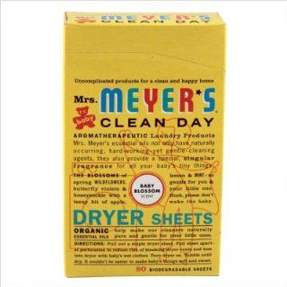 Mrs. Meyers Baby Blossom Dryer Sheets, Baby Blossom 80 ea