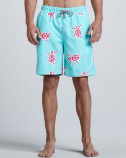 N209T Peter Millar Tortoise Print Swim Trunks