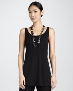  available in black $ 148 00 eileen fisher sleeveless silk tunic $ 148