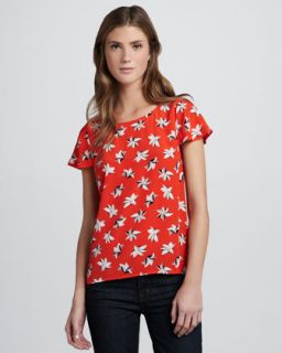  top available in fiery red $ 178 00 joie murphy tropical floral print