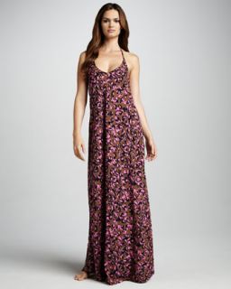 Pablo Animal Print Cover Up Maxi Dress