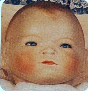  "Larger Bye Lo" Porcelain Doll Head Mold Bell 2254