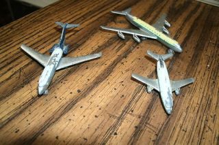 Lot of 3 Metal Airplanes Jets Western Germany