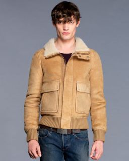 Gucci Shearling Bomber Jacket   