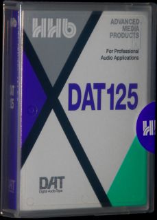 HHB DAT 125 Professional SEALED Blank Digital Audio Recording Tape