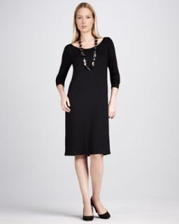  available in black $ 188 00 eileen fisher jersey scoop neck dress