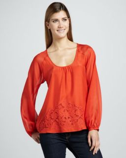  available in red $ 238 00 cluny long sleeve embroidered blouse $ 238