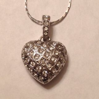 Heart Shape Swarovski Crystal Necklace