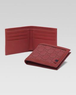  available in deep scarlet $ 290 00 gucci bi fold wallet $ 290 00