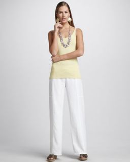  leg pant available in white $ 178 00 eileen fisher classic linen wide