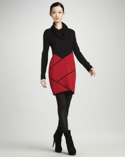  available in black red $ 395 00  printed cashmere dress