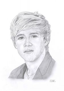 Niall Horan 1D One Direction Limited Edition Pencil Art Drawing Print