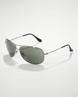 Gunmetal Aviator Sunglasses  