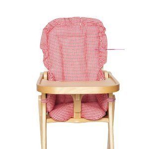Chair Kids Line Hi Pad Red Gingham Highchair New