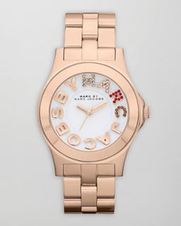 Y1DTM MARC by Marc Jacobs Pave MARC Rivera Watch, Rose Golden