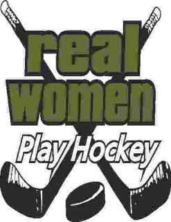 Hockey Shirts Real Women Play Hockey T Shirt Hoodie Tank Top Long