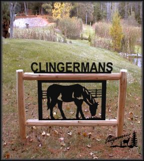 Horse Sign Horses Outdoor Signs Equestrian Gifts Fencing Clingermans