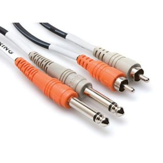 Hosa CPR 203 Dual Cable 1/4IN TS To RCA 3M 9.9ft