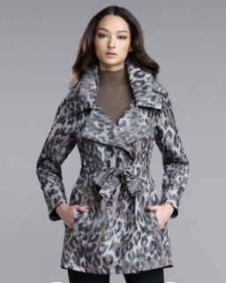 St. John Collection Belted Cheetah Print Jacket   