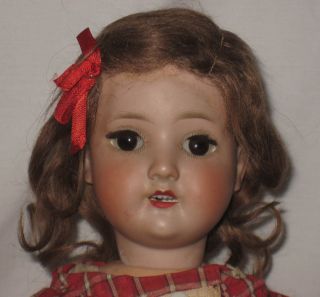 Antique Schoenau Hofmeister 17 Bisque Head Doll 1909