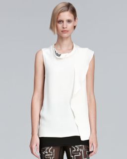  silk blouse with beaded neckline available in antique white $ 425 00 3